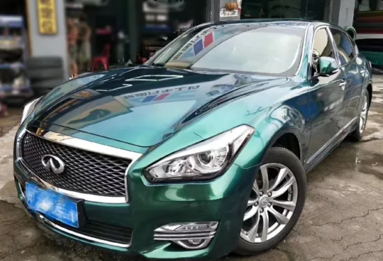 High polymeric PVC High Glossy Olive Green Car Wrap Vinyl