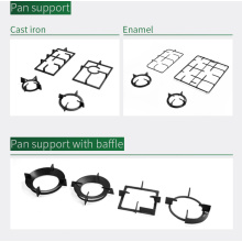 Gas Stove Burner Grates Gang Pan Hỗ trợ