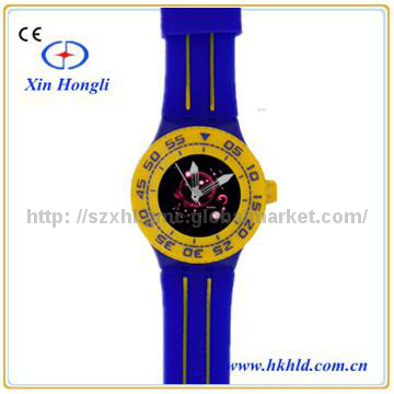 Newest custom logo silicone watches men with cheap price XHL-XZ001