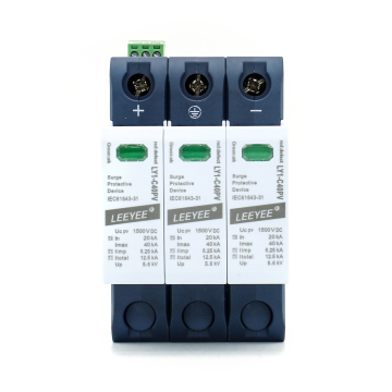 1500V solar PV 3pole DC Surge Protector SPD