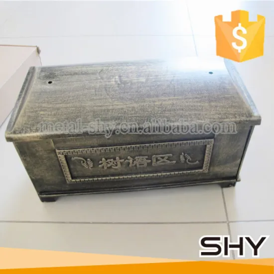 metal cast aluminum mailbox for home