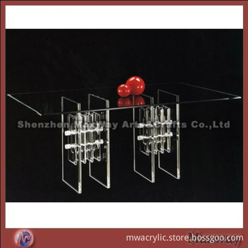 Rectangle Clear Acrylic Tea/dining Table, High Quality Rectangle Clear ...