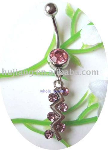 body jewelry-navel  piercing jewelry(flower)-JF3865