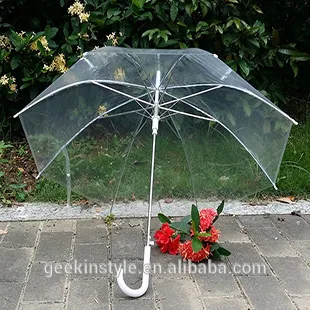 LX0002 Ningbo Lanxing POE Transparent Environmental protection umbrella