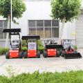 Mini skid steer loader rubber tracks with attachments