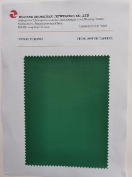 100% Polyester 290t F-D Taffeta pu coating