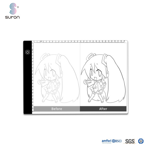 Almohadilla de dibujo de caja de luz A4 Suron LED