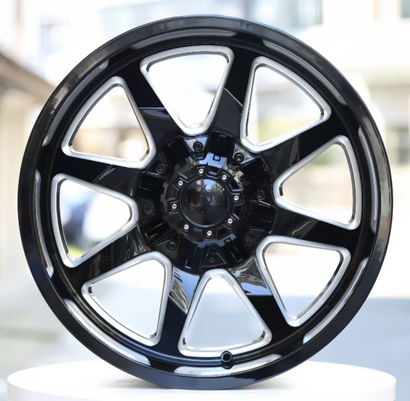 20‑Inch Gloss Black Rim with Milled Edge & Lettering