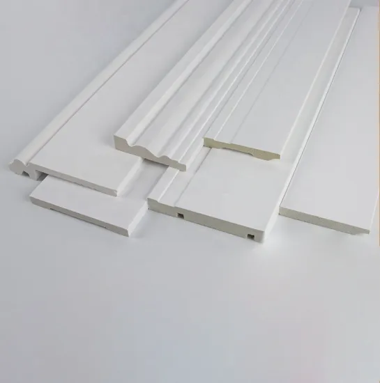 White Primed PS Skirting Profile Polystyrene Baseboard Trim for Hotel Interiors