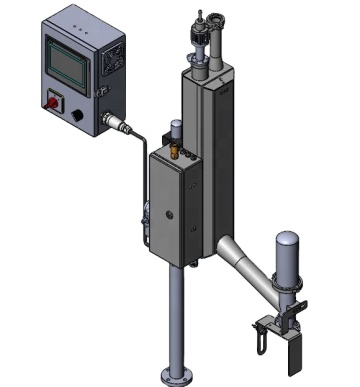 Liquid nitrogen filling system for water/juice