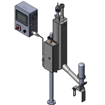 Liquid nitrogen filling system for water/juice