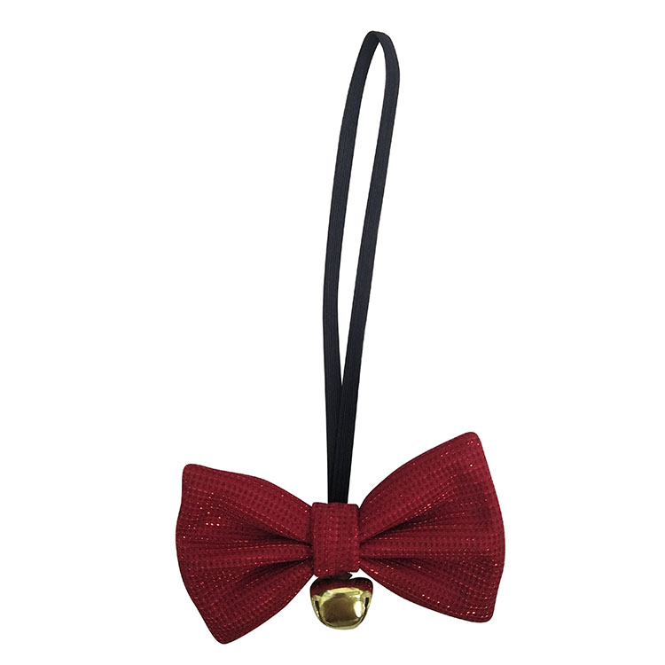 Christmas festival bow tie plaid red