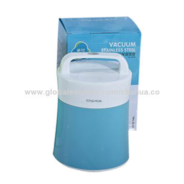 Plastic Vacuum Flask with Stainless Steel Container, Large Volume for Choice