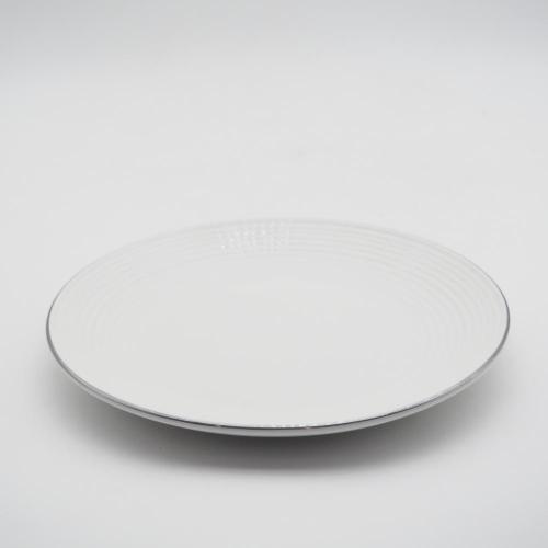 Amazon Heißverkauf geprägt Fine China Dinner Set, Luxus -Porzellan -Abendessen Set