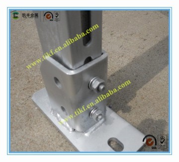 steel square post base plate