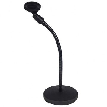 GPUB LKT-170/LKT-180 Desktop Metal Disc Mini with Gooseneck Microphone Stand for Handheld Mic