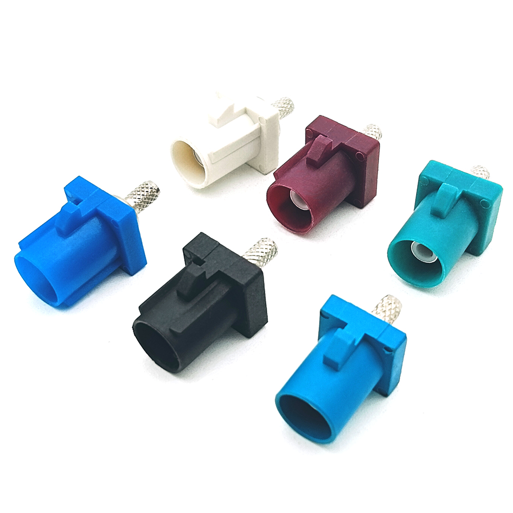 Straight Short Fakra Male Plug Crimp Cable Connector
