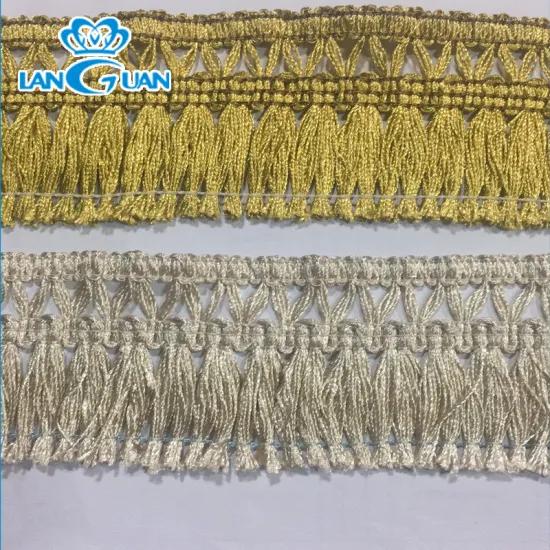 Wholesale 100% Polyester Long Tassel Fringe Trim