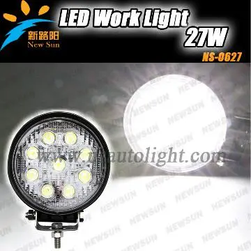 27W LED Working Light for Off-Road SUV ATV 4WD 4x4 Spot Beam IP67