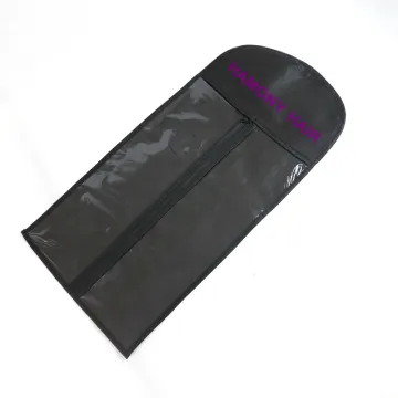 PVC window hair box packaging with insert /luxury custom plastic hair packaging bags/nonwoven hair packaging bags wholesale