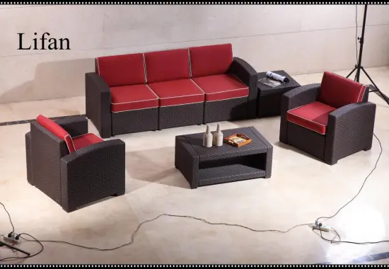 high quality Simple design patio rattan sofa