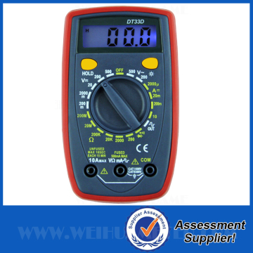 Dt33D Small Multimeter with Backlight