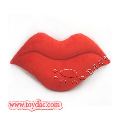 Big red lips cushion