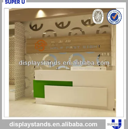 shop counter design pan shop,used counters,high gloss white shop counters