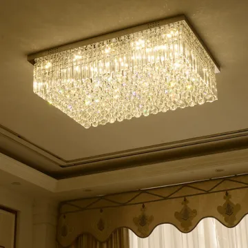 2020 Modern Minimalist Crystal LED Ceiling Lamp for Living Room, Hall, Bedroom, Dining Room