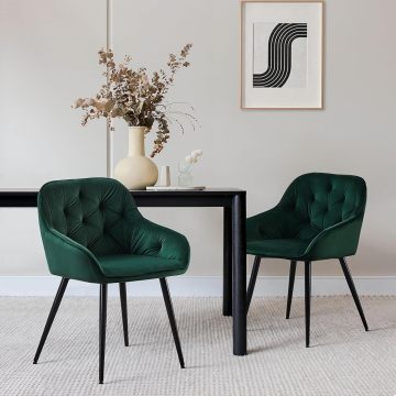 French Style Velvet Dining Chair for Restaurant