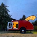 mini offroad camping travel teardrop trailer