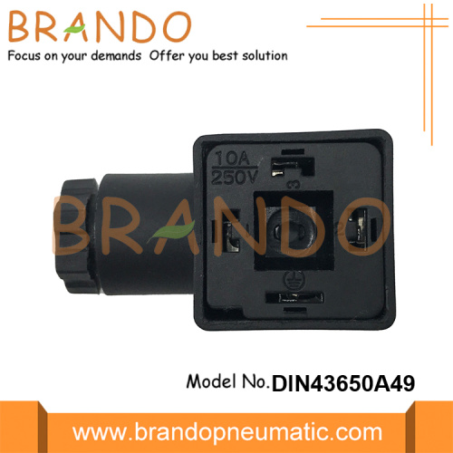 DIN43650A PG9 Conector da bobina da válvula solenóide 3p+e IP65