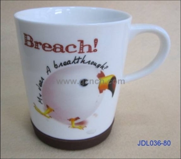Antiskip Ceramic Gift Cups of Straight Shape