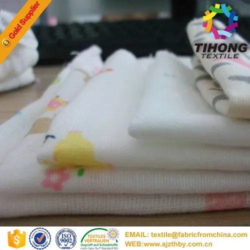 2016 hot sale cotton gauze fabric for diapers