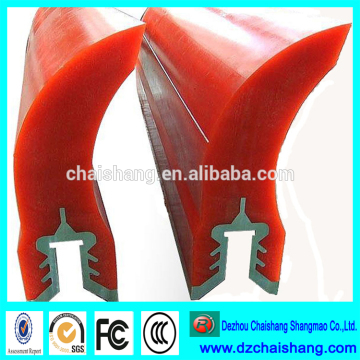 Polyurethane Conveyor Belt Scraper for mining industry primary and second belt scpaer