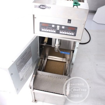 Shentop STPP-H9CF KFC 1 tank 2 baskets deep fryer with oil filter machine electric industrial fryer