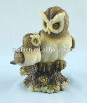 resinic owl figures,polyresin hawk statue,resin garden animal statue
