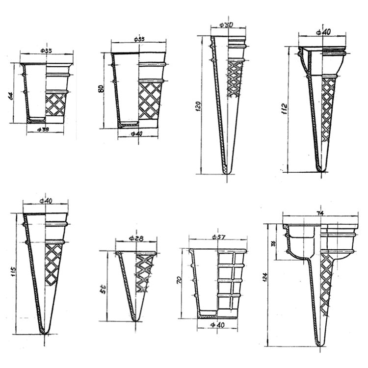 Carve words commercial ice cream cone machine