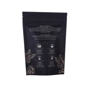 Compost Packaging 3kg Kraft Paper Stand Up Pouch Coffee Bag