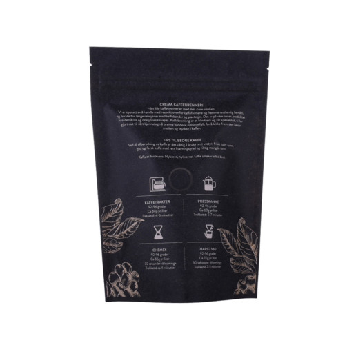 Compost Packaging 3kg Carta Kraft Stand Up Pouch Coffee Bag