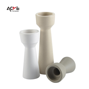 Konfigurowalne minimalistyczne ceramiczne świece, bez glazury porcelanowe świeczniki i hurtowe słoiki świec do dekoracji domu