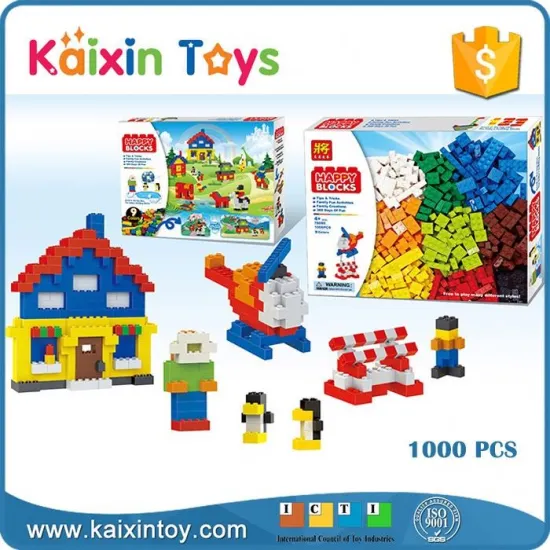 toys manufacturer plastic intelligent toy 1000 pieces per set diy block toy to assemble