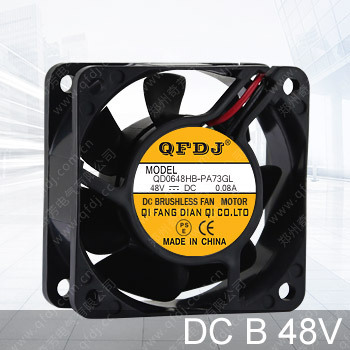 QF6025HB2 high OEM curved bladeness fan mini 48v dc powered fan