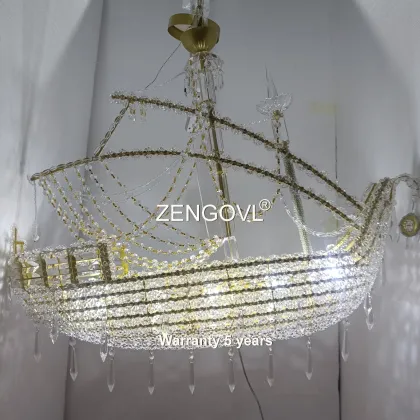 Pottery Barn Ship Chandelier: Modern Lamp for Bedroom and Living Room Decoration