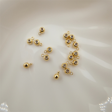 Perles plaquées or 14K - Matériaux et accessoires de fabrication de bijoux