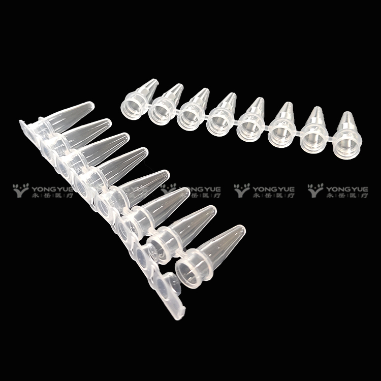 0 2ml 8 Strips Pcr Tube Flat Cap Clear