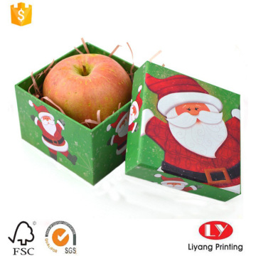 Caja de cartón rígida de embalaje de regalo de Navidad