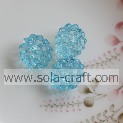 Prix ​​d&#39;usine Perles de cristal en plastique de couleur turquoise 12x14MM