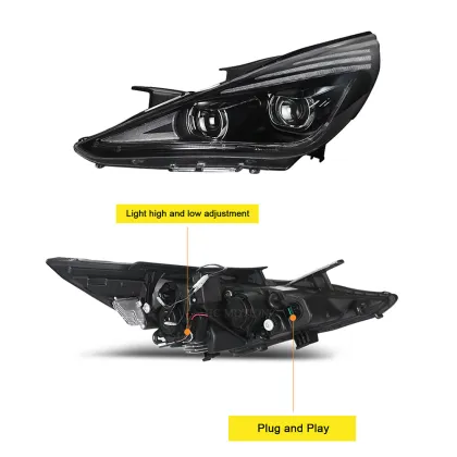 HCMOTIONZ 2011-2014 Hyundai Sonata Front Lamp