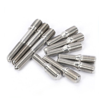 304 Stainless Steel Double Double Dua-ending Stud baut dengan benang di dalam dan di luar